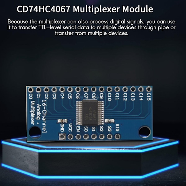 10 stk 16CH Analog Multiplexer Modul 74HC4067 CD74HC4067 Presis Modul Digital Multiplexer MUX B-WELLNGS