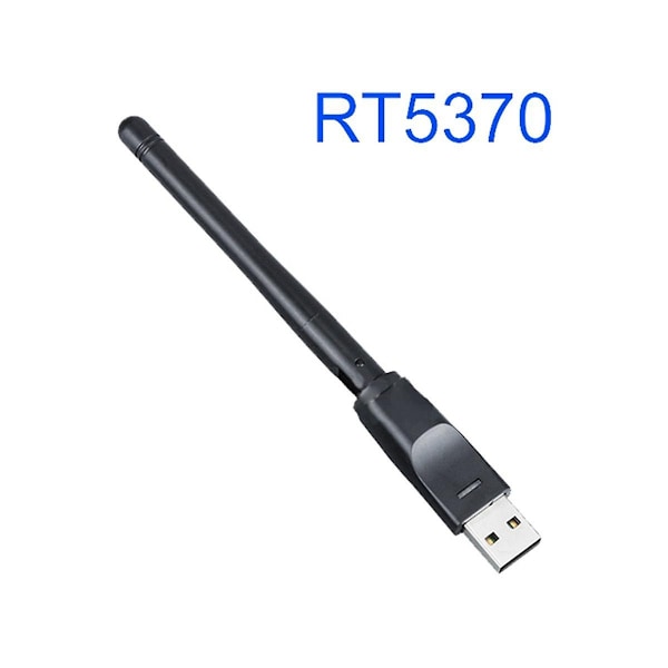 RT5370 Trådløst kort Bærbar 2.4G 150Mbps USB WiFi Adapter Wifi Antenne USB WiFi Mottaker for PC og TV Box-WELLNGS 0 0