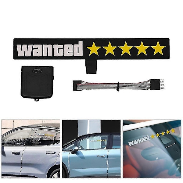 Lättapplicerad LED-sticker Trend LED Biltillbehör LED Vill Ha Bil Dekoration-WELLNGS Fake taxi