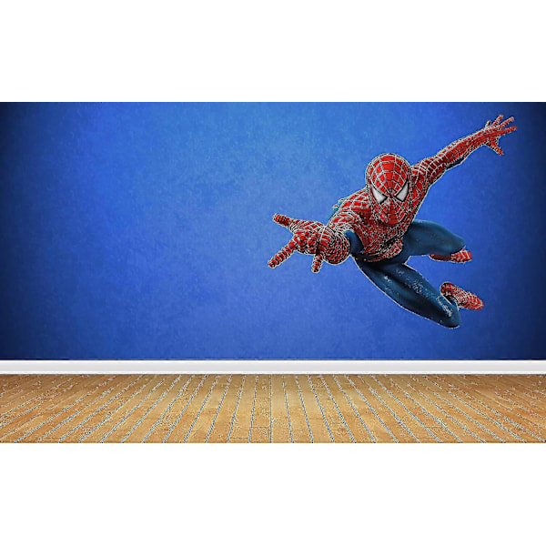 Stor Jättestor Spiderman Väggdekoration Barn Pojkar Sovrum Dekal Konst Mural Dekor - WELLNGS