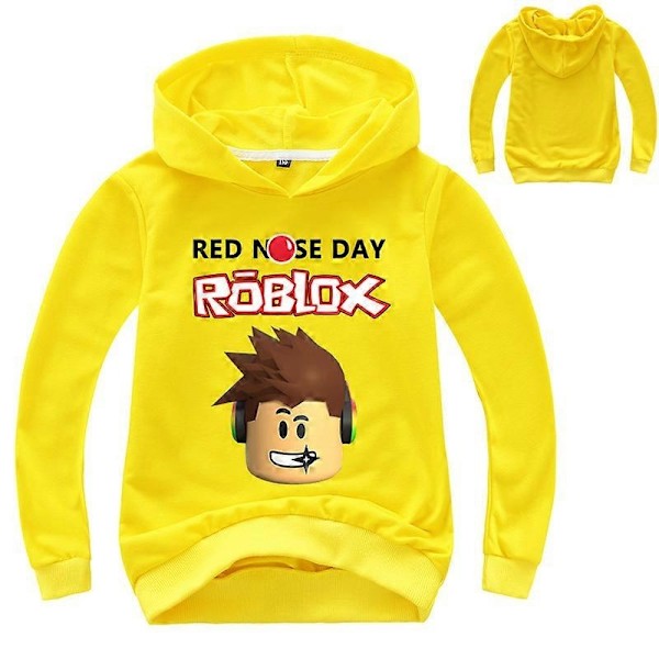 Roblox Genser for Gutter og Jenter - WELLNGS Yellow 140cm