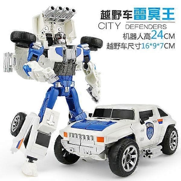 Drenge Legering Transformation Voltron Speedbåd Transformation legetøjsbil Robot Model-WELLNGS SUV