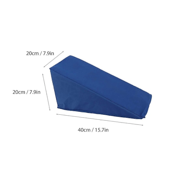 Arm Elevation Pude Armkile Elevationspude til Sovende Brækket Arm Genoptræning Beskyt Albue Armkile Pude Trekant-WELLNGS Blue