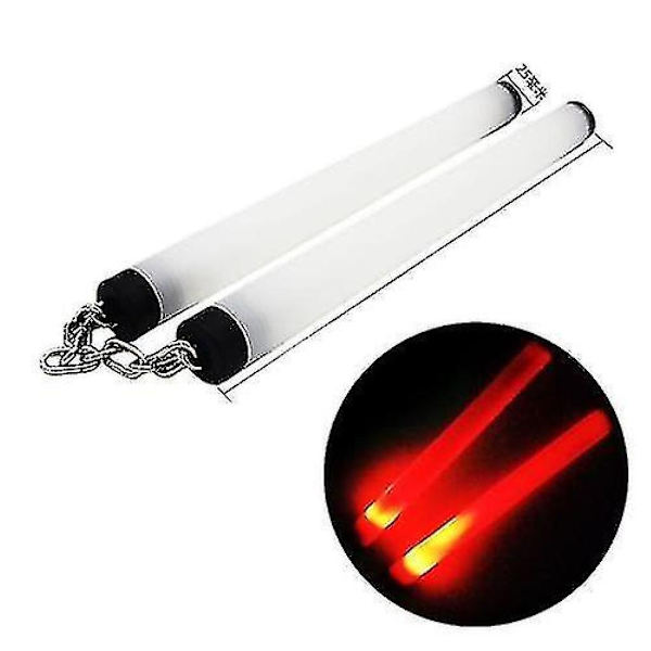 Led Nunchaku Lysende Performance Legetøj-WELLNGS red