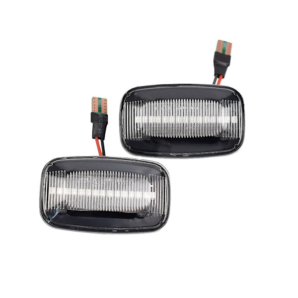 2 stk Dynamisk LED Sidemarkerlys Blinklys for Toyota Land Cruiser 70 80 100 Serie - WELLNGS