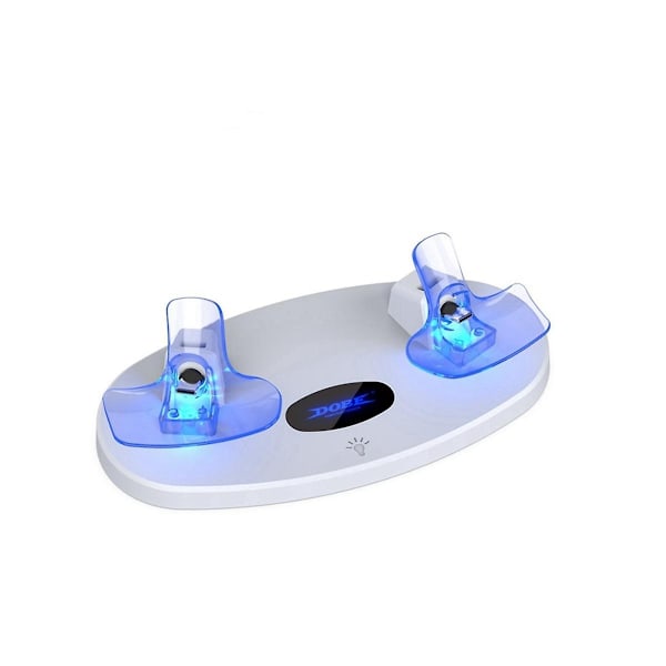 PSVR2-pelikonsolin ohjainmagneettinen latausalusta PSVR2:lle LED-valolla varustetulla kahvan latausalustalla - WELLNGS