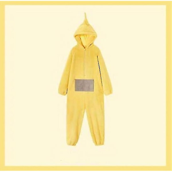 Teletubbies-asu Disi Bodysuit Lala Roolipeli Pyjamat Aikuisten Pyjamat Eläinpyjamat Bodysuit-WELLNGS Yellow S