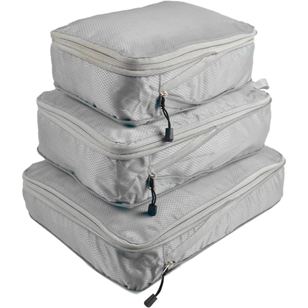 Suitcase Storage Bags - 3 pcs-WELLNGS gray