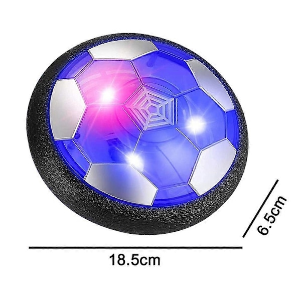 Svävande Fotboll, Luftdriven Svävande Fotbollsskiva med LED-Ljus, Kompatibel med Barnleksakskulor - WELLNGS