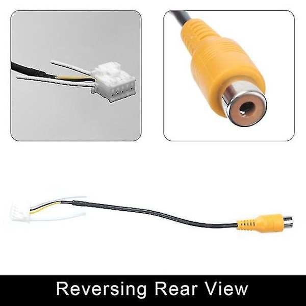 Strømstik 2 Din Bil Android Radio Kabel Universal-WELLNGS Reversing cable