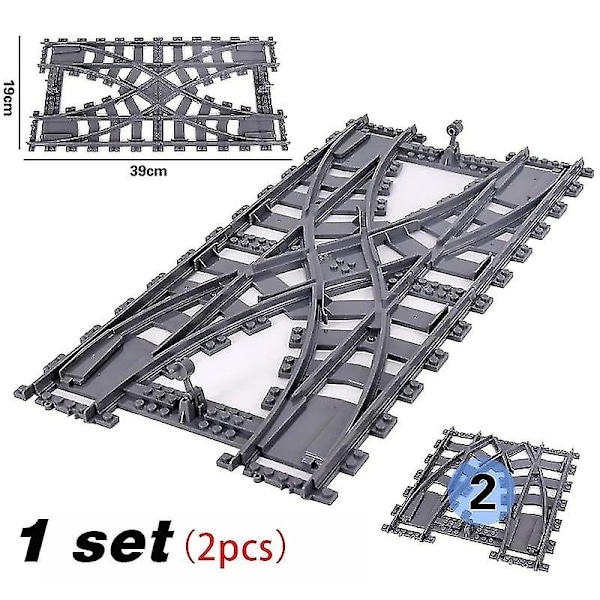 Nye By Tog Fleksible Spor Myke Rette Buede Skinner Bryter Byggekloss Kreative Modeller Jernbaner leker for Barn Gaver-WELLNGS Soft track-20pcs
