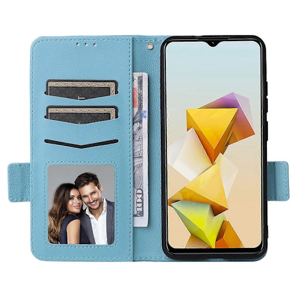 Flipfodral i läder med kortfack för ZTE Blade A73 Pro 5G/A73 5G/Optus X Pro 5G - WELLNGS Style F