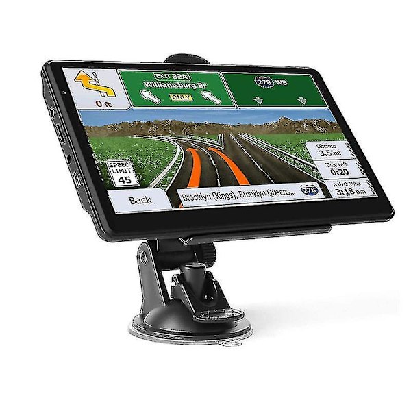 Auton ja kuorma-auton GPS-navigaattori - Elinaikainen ilmainen karttapäivitys, ääniopastus ja nopeuskamerailmoitukset, 7 tuuman kosketusnäytöllinen auton GPS-yksikkö, kädessä pidettävä - WELLNGS
