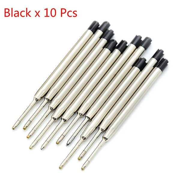 10 stk. Blå Blæk Parker Style Standard 1.0mm Kuglepen Refills Nib Medium Hfmqv-WELLNGS Black