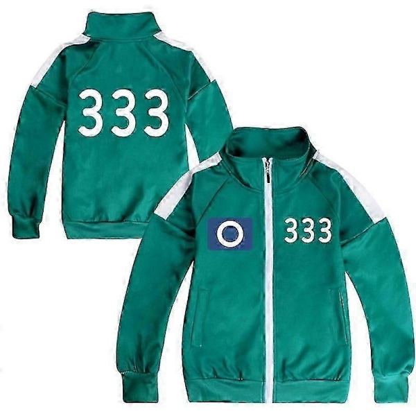 Squid Game 2 Spelare Cosplay Kostym Träningsoverall Komplett Klädset e-WELLNGS No.333 110cm