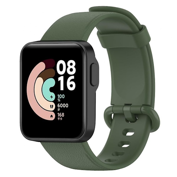 Rem til Xiaomi Mi Watch Lite - Rem til Redmi Watch 2 Lite - Armbånd i silikone - WELLNGS Green