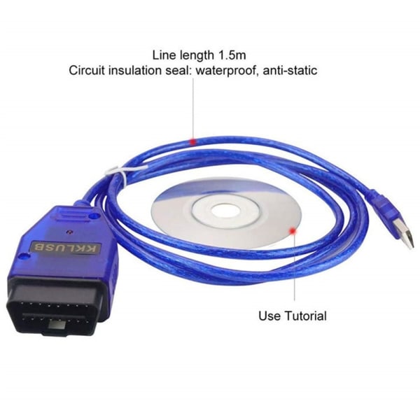 OBDII Scan Cable Car Diagnostic Cable CH340T-WELLNGS