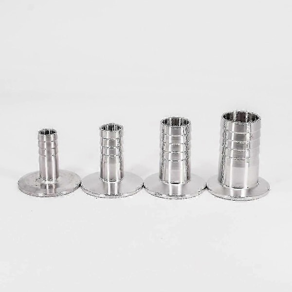 Ruostumattomasta teräksestä valmistettu letkuliitin, Tri Clamp -WELLNGS 14mm Hose Barb 40mm Ferrule