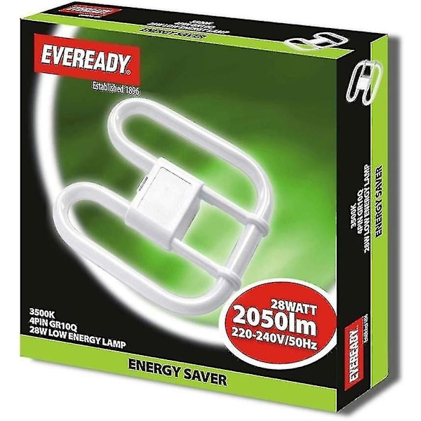 Eveready 28W 4-stifts 2D energisparande lampa-WELLNGS