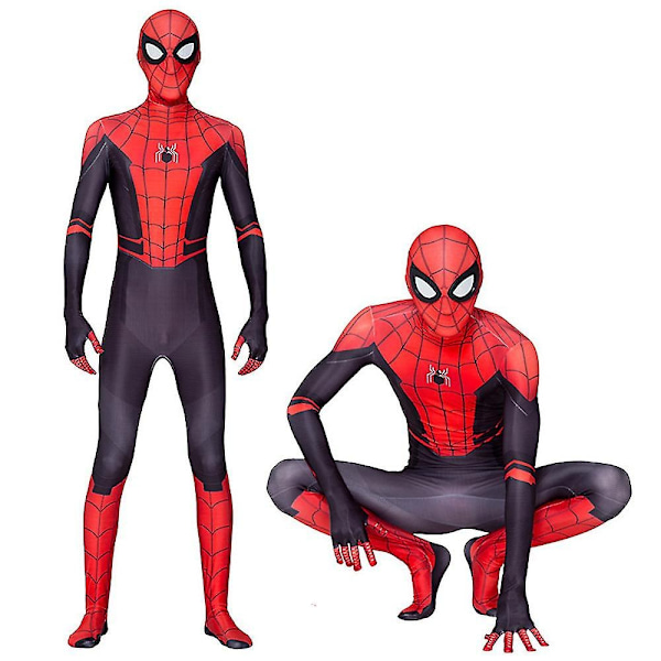 Spider-man: Far From Home Cosplay-asu Unisex Spiderman-hyppypuku Aikuiset Halloween-juhlat Cosplay-asut Zentai-puku-WELLNGS 180