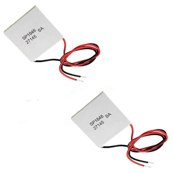 2 stk 40x40mm termoelektrisk generator Sp1848-27145 Peltier Teg-modul - WELLNGS
