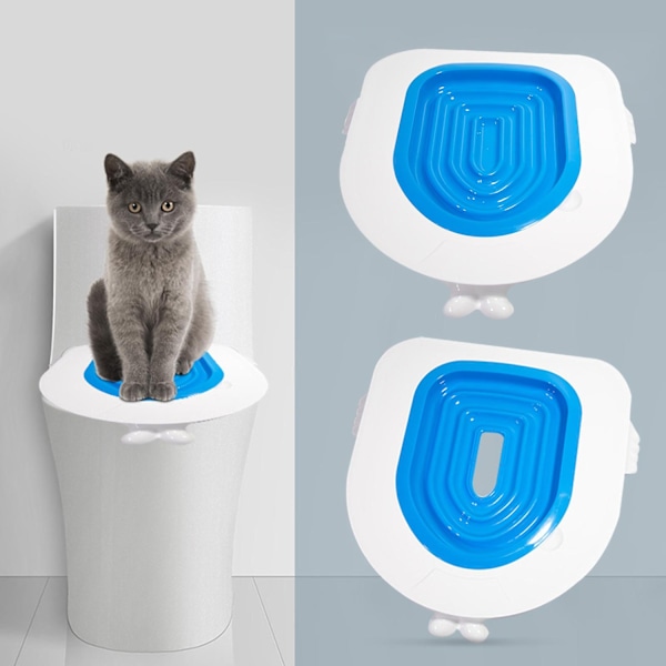 Katttoalett Träningskit Kitty Toalett Träningssystem Hjälper Kissa Hygieniskt - WELLNGS