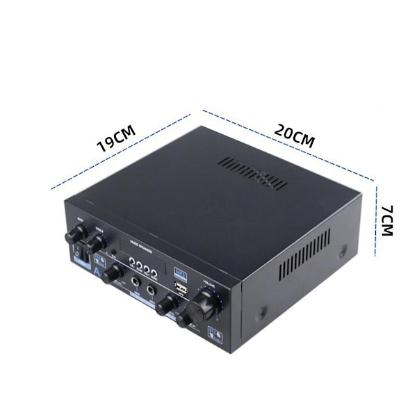 Ak55 900w Hjemmeforstærker 2.0 Kanal Bluetooth 5.0 Hifi Digital Stereo Lydforstærker 2.0 45-WELLNGS