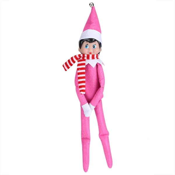Söt Jultomtedocka med Hatt Lättviktig Julpartyrekvisita Dekoration för Sovrum Hem-WELLNGS Pink