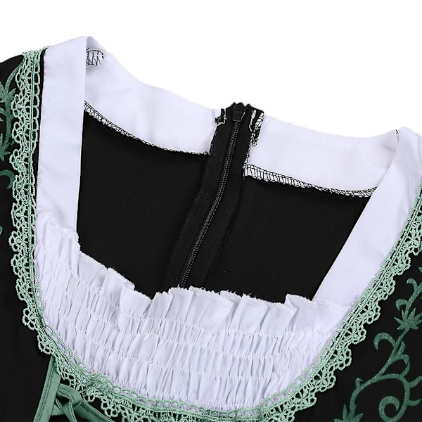 Muodi Anime Featuring A Maid Costume Cute Cosplay Role Playing Dress-WELLNGS Green XXXXL