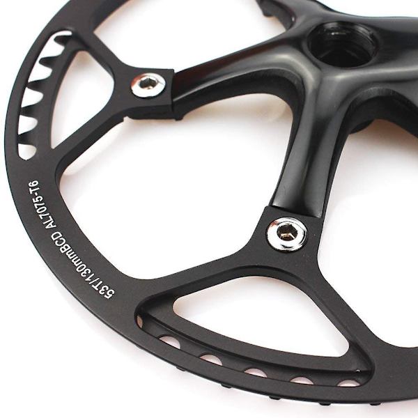 Enkelhastighetsvevparti 53t 170mm vevarmar Fällbar cykelvevparti med skyddande lock för cykel Trac-WELLNGS