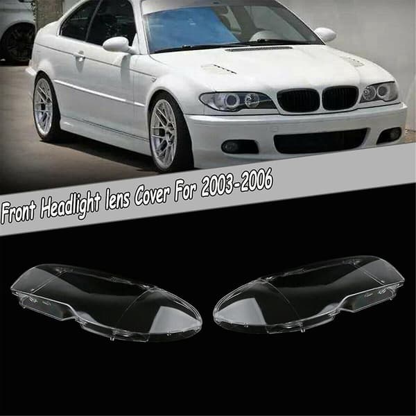 Forlygte Lampe Linse Dæksel til E46 2DR Coupe 325Ci 330Ci 2003-2006-WELLNGS