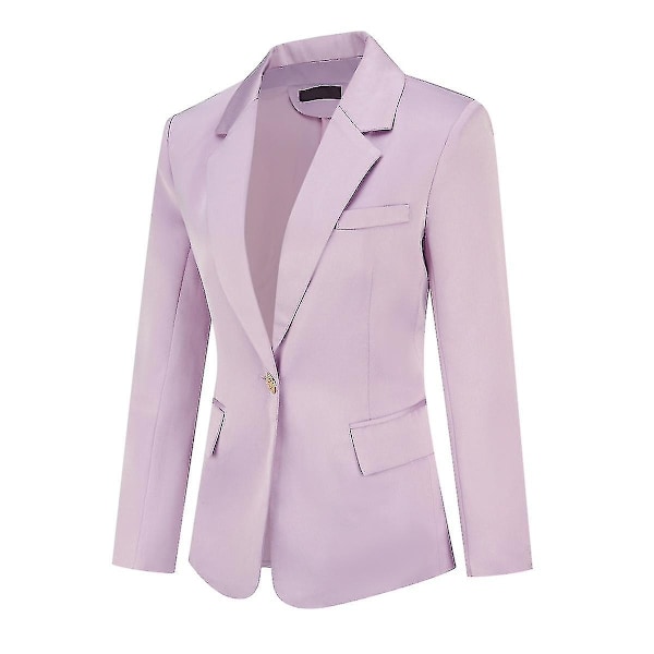 Yunclos Dame 2-delt Profesjonell Business Slim Dresssett - WELLNGS Purple S