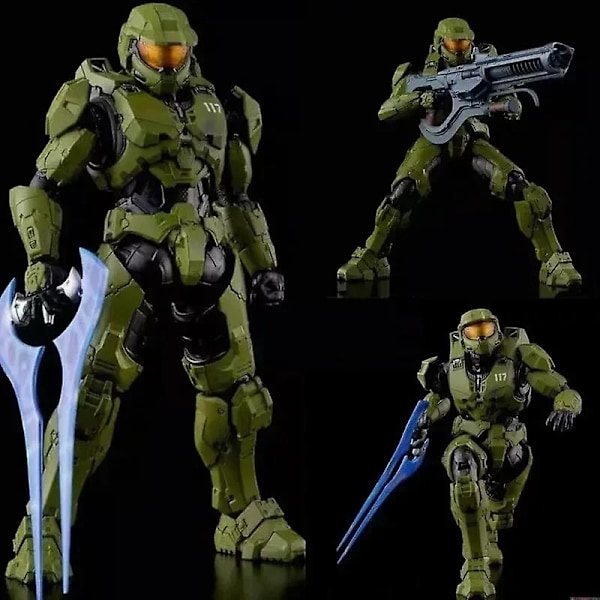 18cm Halo Infinite Master Chief Mjolnir Mk Vi 1/12 skala 17,5cm 6\" actionfigur Re:edit Gen.3 117 Ko's 1000 modelldukkeleker-WELLNGS With Box