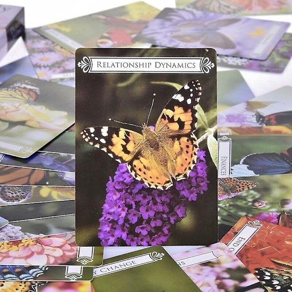 Butterfly Oracle Cards: 44 kortin tarot-pakka englanninkielinen versio ennustaminen Oracle-WELLNGS