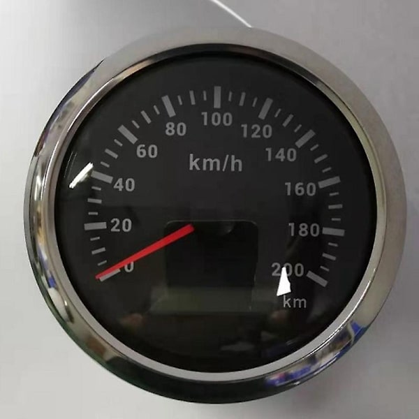 85mm 200KM/H GPS-nopeusmittari 9-32V punaisella taustavalolla, sopii kaikenlaisiin -WELLNGS