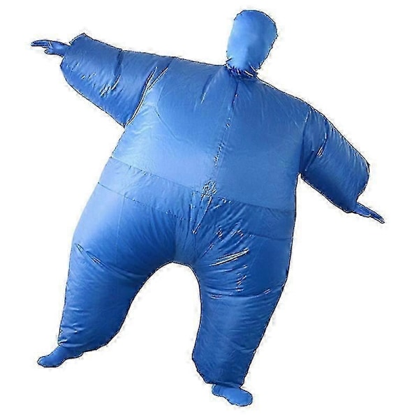 Uppblåsbar Helkroppsdräkt Kostym Vuxen Rolig Rollspel Kläder Fest Leksak Present - WELLNGS Blue