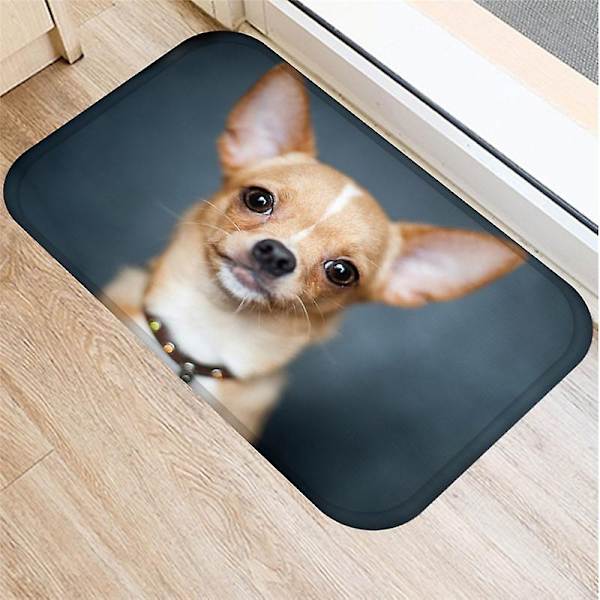 Söt Mops Husky Hund Mönster Anti-Slip Mocka Matta Sovrum Vardagsrum Mjuk Golvmatta Inomhus Mattor Heminredning-WELLNGS 4 40x60cm 16x24inch