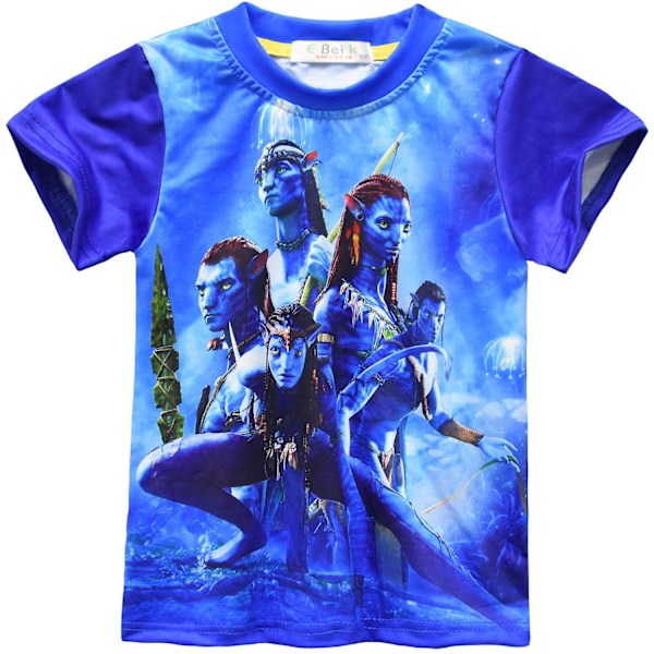 2023 Børns T-shirt med korte ærmer Toppe Film Avatar Kostume Drenge T-shirt med korte ærmer Toppe-WELLNGS 120cm