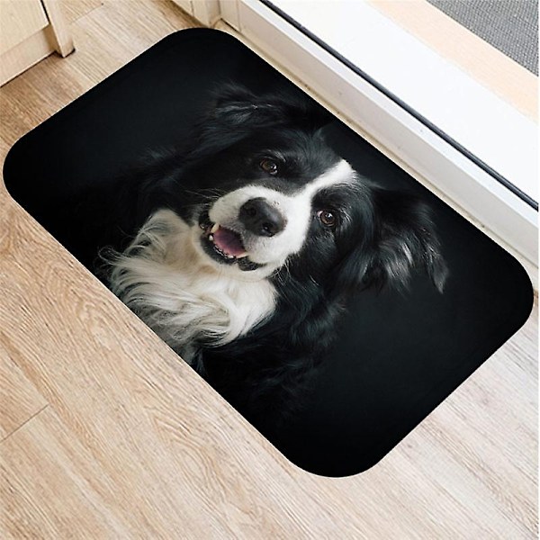 Sød Mops Husky Hundemønster Anti-Slip Suede Tæppe Soveværelse Stue Blød Gulvmåtte Indendørs Område Tæppe Hjemmeindretning-WELLNGS 10 60x90cm 24x36inch