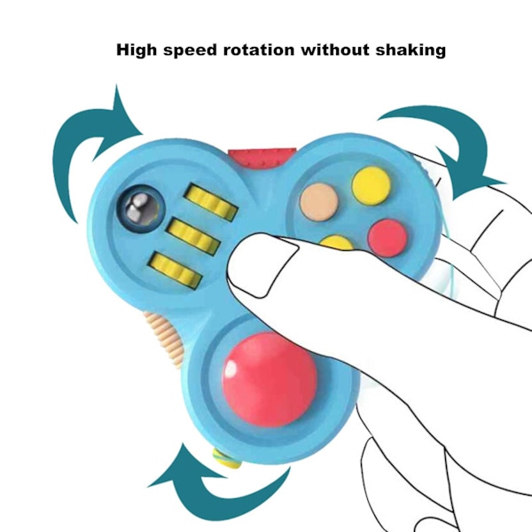 Fidget Pad - Anti-skrid, Multifunktionel, Plastik, Angstlindring, Fidget Controller Legetøj til Børn - WELLNGS Green