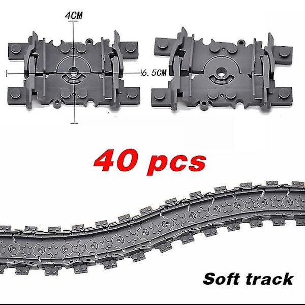 Nye By Tog Fleksible Spor Myke Rette Buede Skinner Bryter Byggekloss Kreative Modeller Jernbaner leker for Barn Gaver-WELLNGS Soft track-40pcs