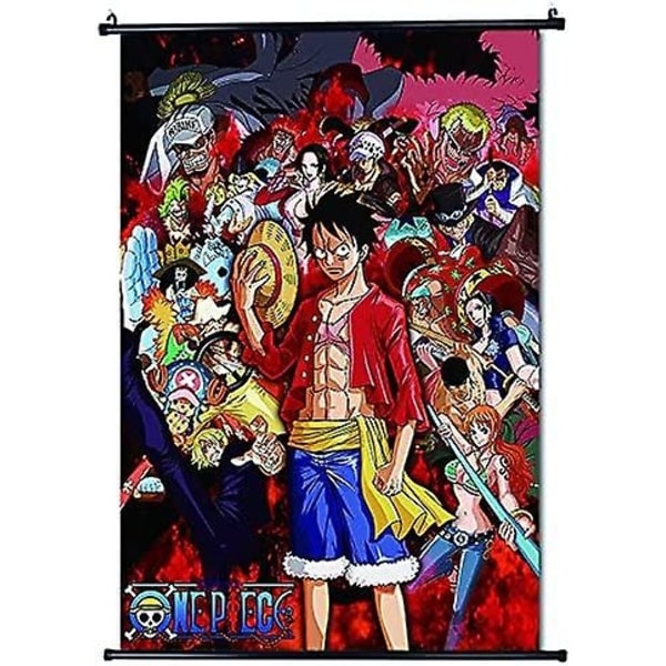 One Piece Anime Fabric Scroll Poster - Home Decoration (30x45cm)-WELLNGS