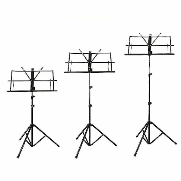 Heavy Duty Foldbar Musikstand Stativ Base Tripod Orkester Dirigent Bord TY-WELLNGS Black