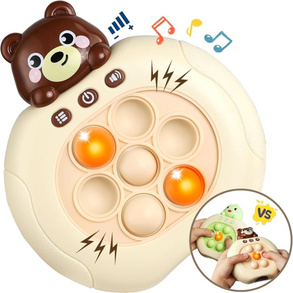 Pop Pro Toy Fidget Barn Reisespill Leker| Få den til å lyse opp håndholdt bordkonsoll| Sensoriske leker for alderen 3 4 5-8 år-WELLNGS