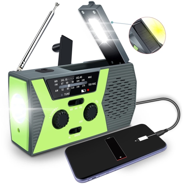 Radio World Receiver Survival Gear Solar Radio Crank Em-WELLNGS