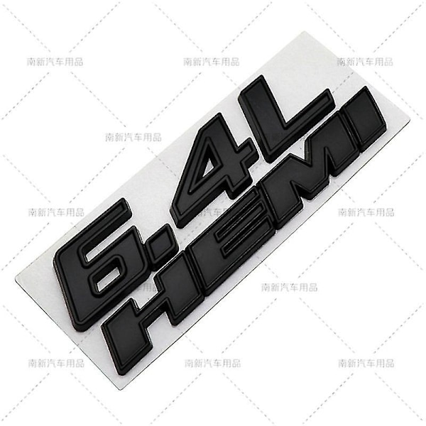 6.4l Hemi Metal Badge Emblem Stickers Bagagerumsdekal til Dodge Charge Challenger Ram Jcuv Caravan Durango Srt Tilbehør-WELLNGS Green