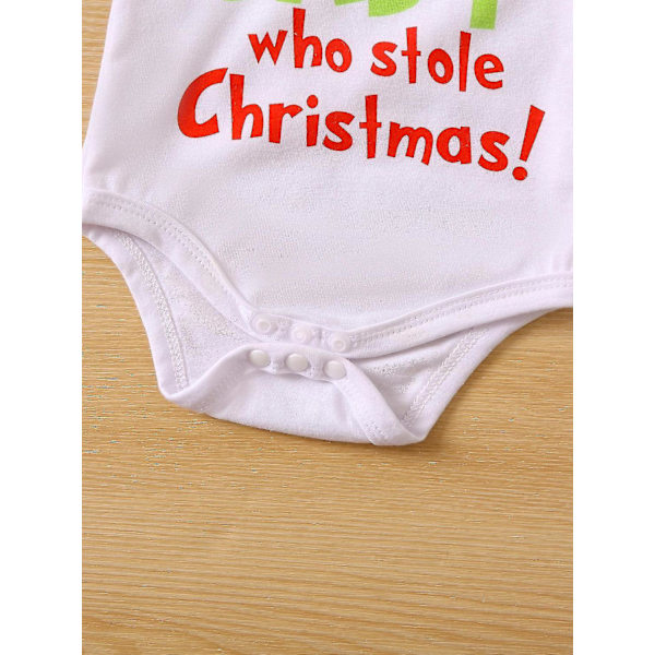 Vauva, joka varasti joulun asun vauvan pojat tytöt joulu vihreä karvainen hirviö puku vaatteet Set-WELLNGS Style 2 0-6 Months