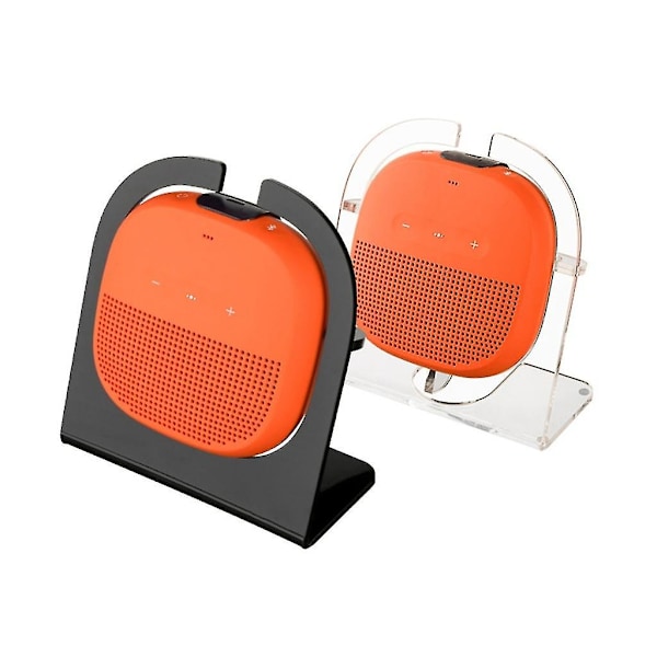 Akryl Højttaler Desktop Stativ Smart Højttaler Stativ til Bose Soundlink Micro - WELLNGS Black