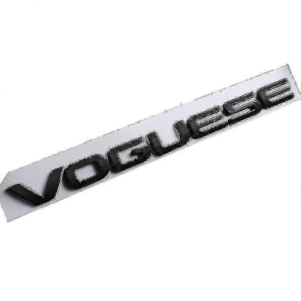 3D ABS Musta Auton Takaluukun Evoque-Logo Velar-Merkki Vogue Se Kirjainmerkki Range Rover Sportille L322 L320 L494 Tarra Tarvikkeet Kb-WELLNGS VOGUESE Matt Black