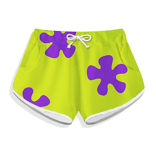 På salg sommer Patrick Star shorts T-skjorte sett ferie strand strand bukser herre blomst bukser trend rundt surf casual bukser-WELLNGS 28 M